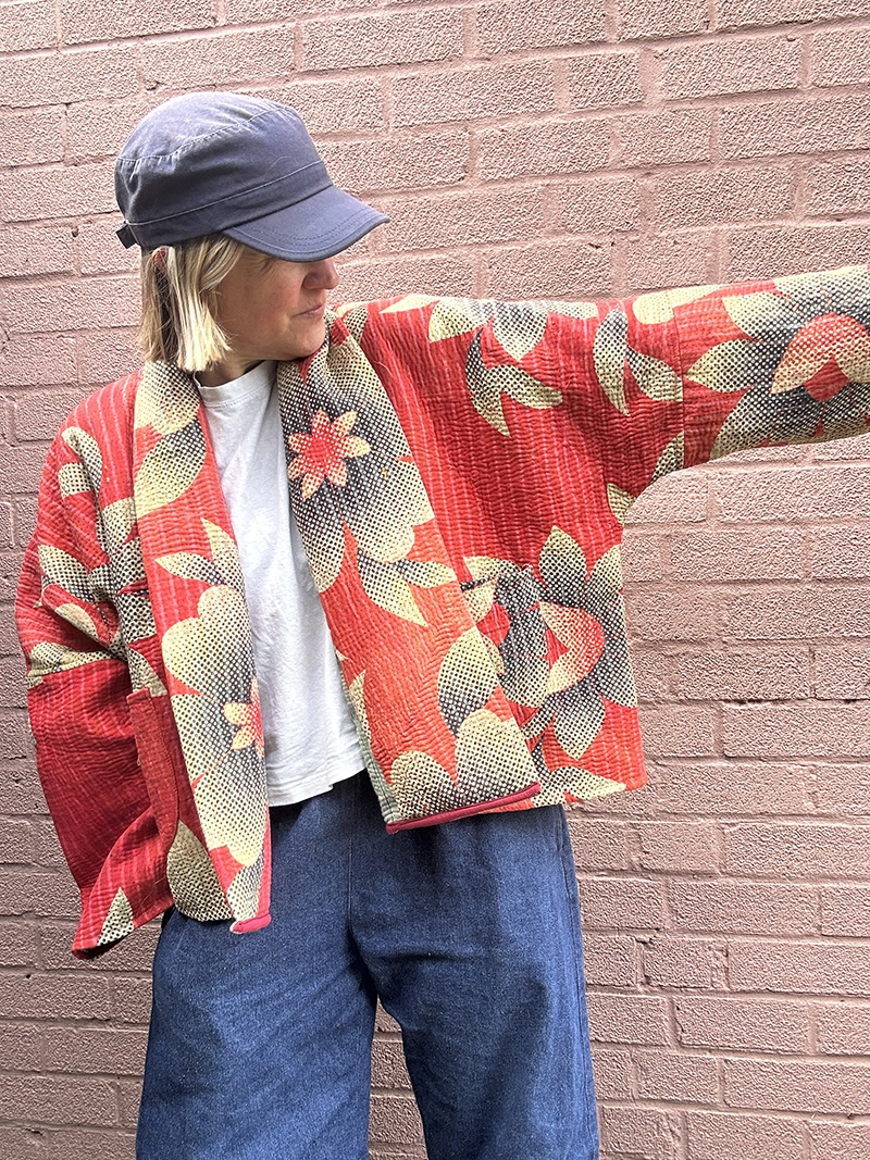 kantha quilted jacket