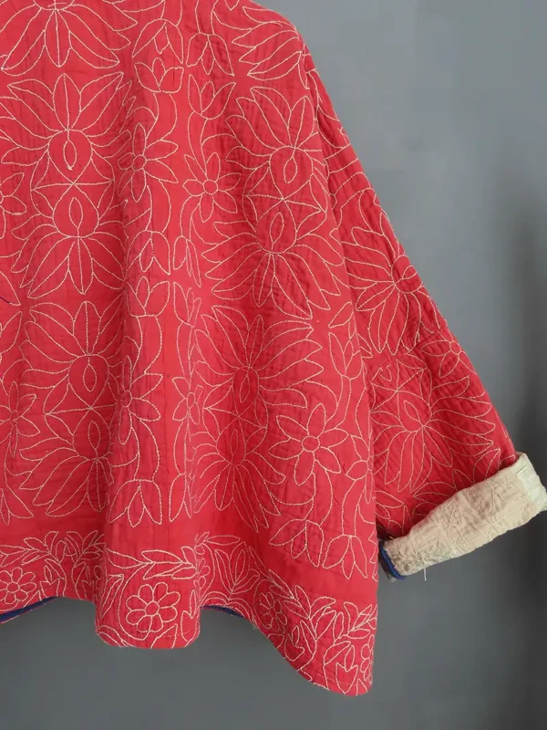 pink embroidered jacket