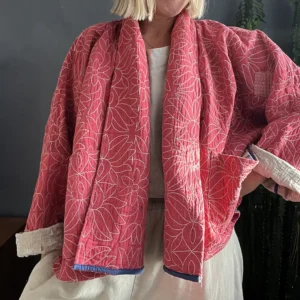 short kantha jacket