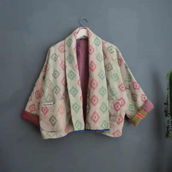 short kantha jacket