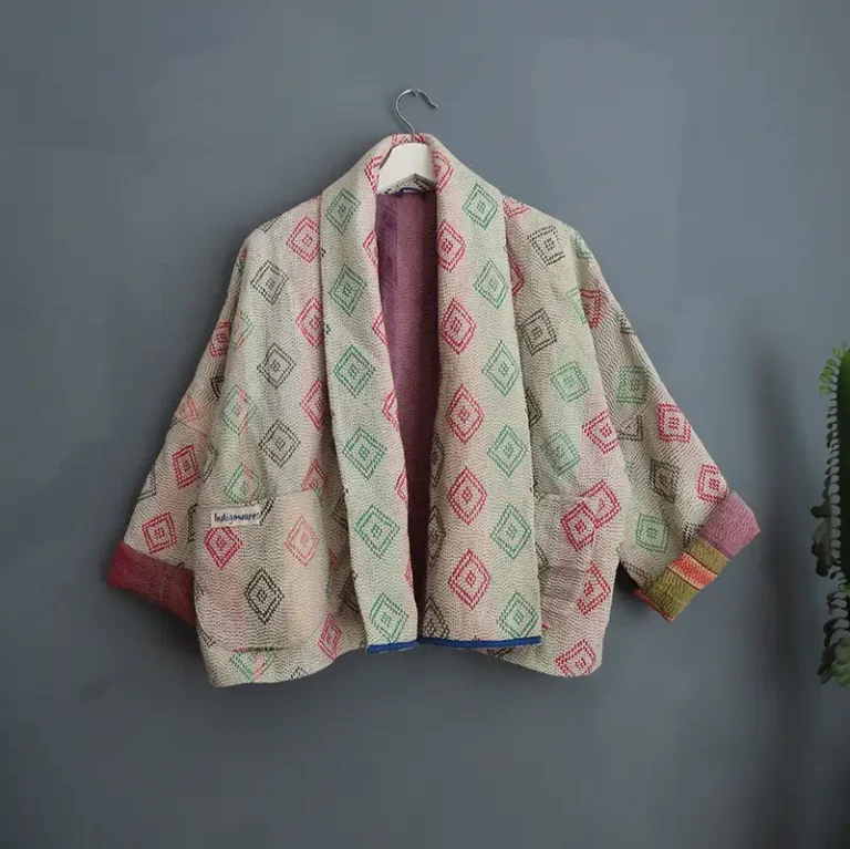 short kantha jacket