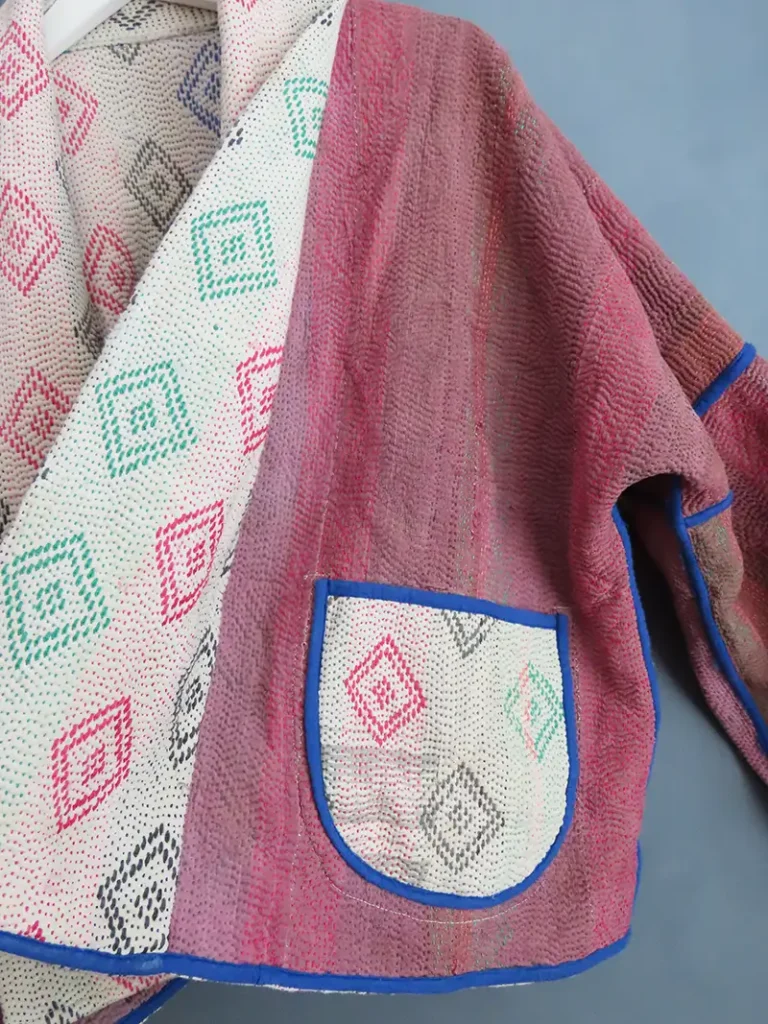 kantha fabric jacket