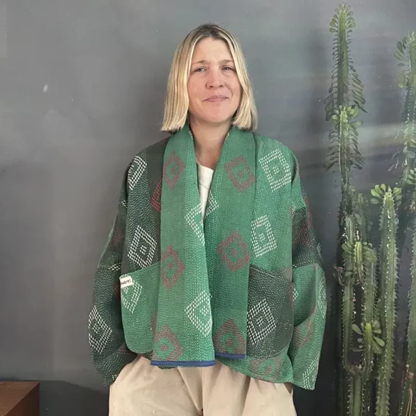 short kantha jacket