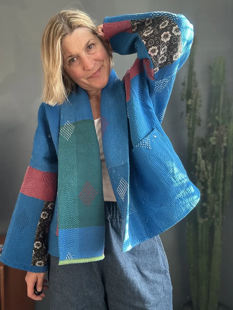 kantha quilted jacket