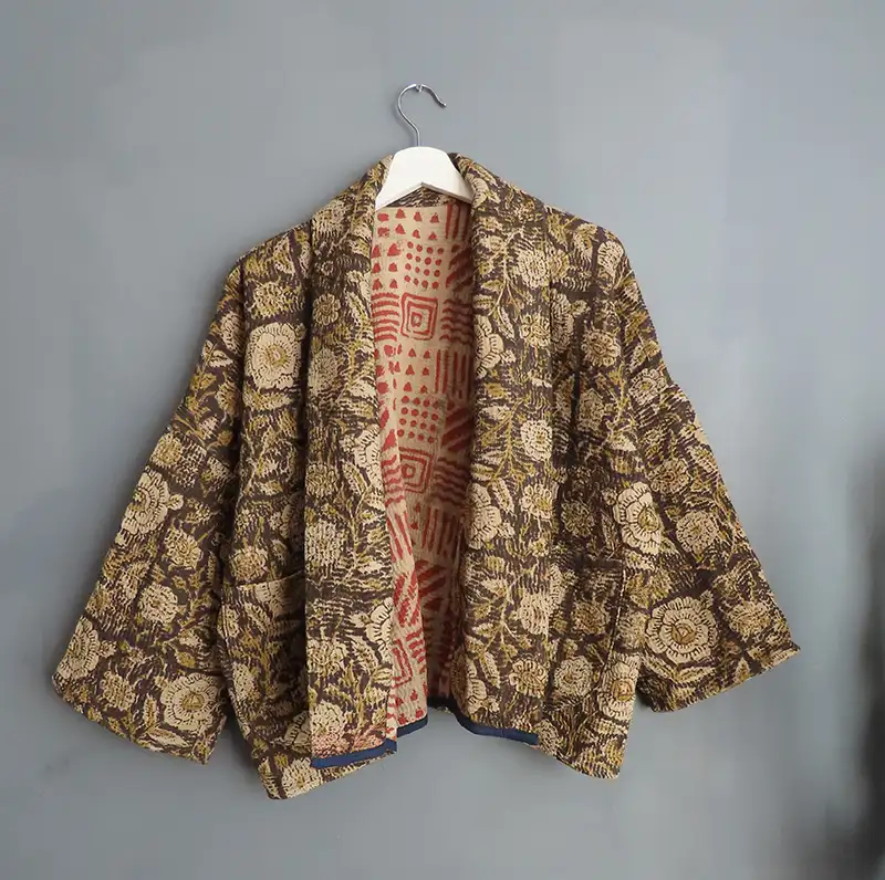 kantha quilted jacket