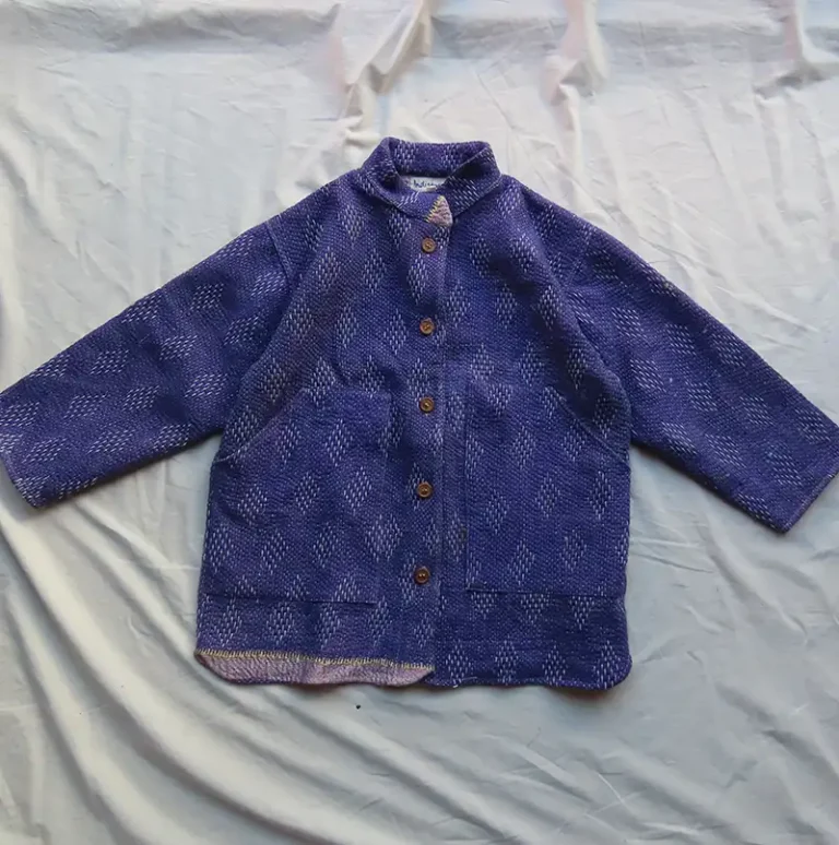 short kantha jacket
