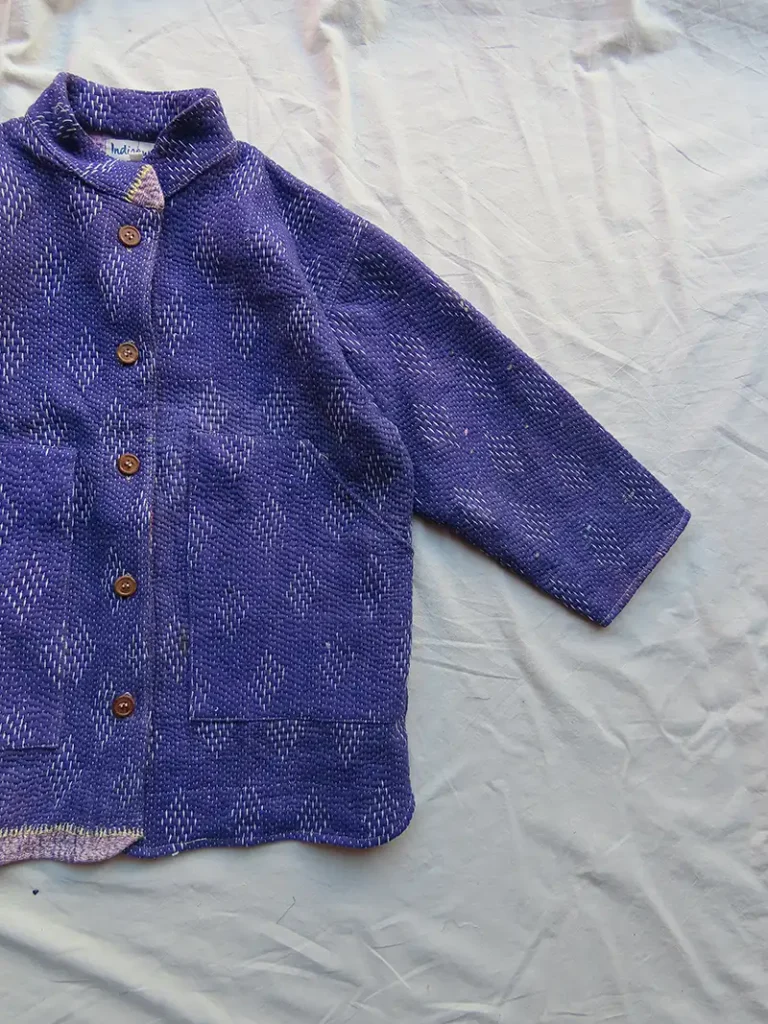short kantha jacket