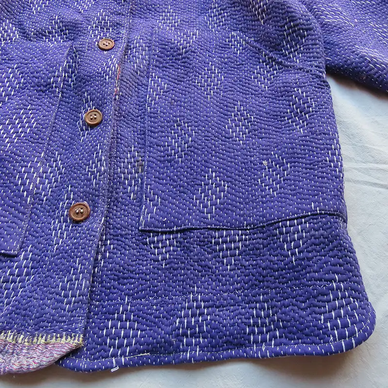 short kantha jacket