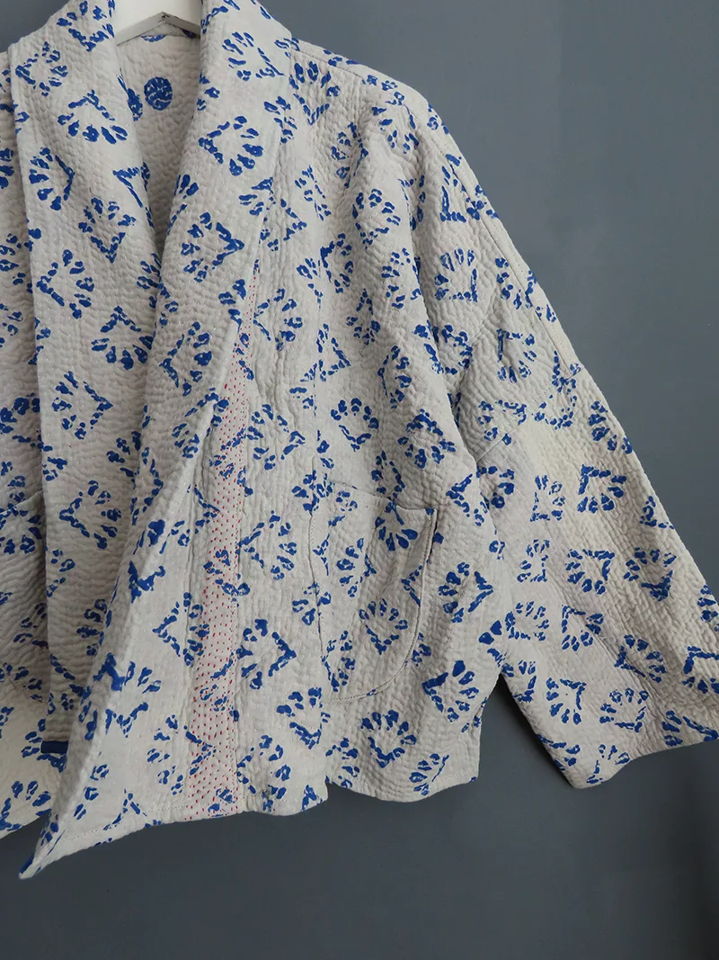 short kantha jacket