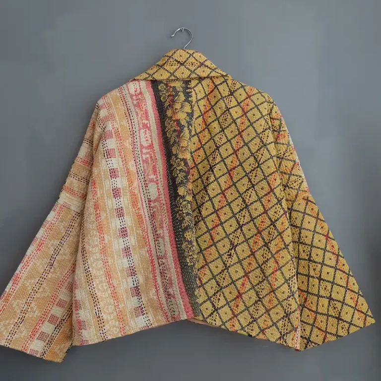 REVERSE OF KANTHA FABRIC JACKET