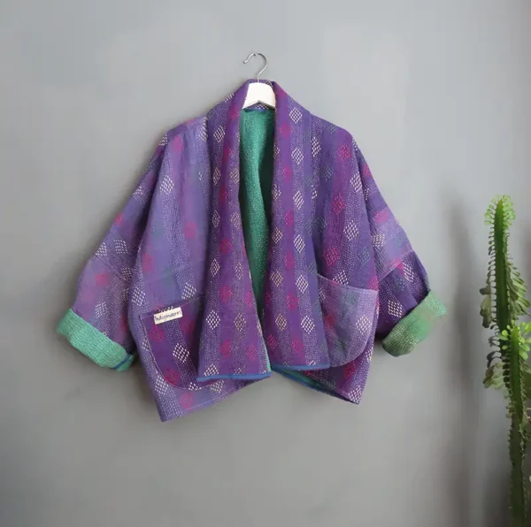 kantha fabric jacket