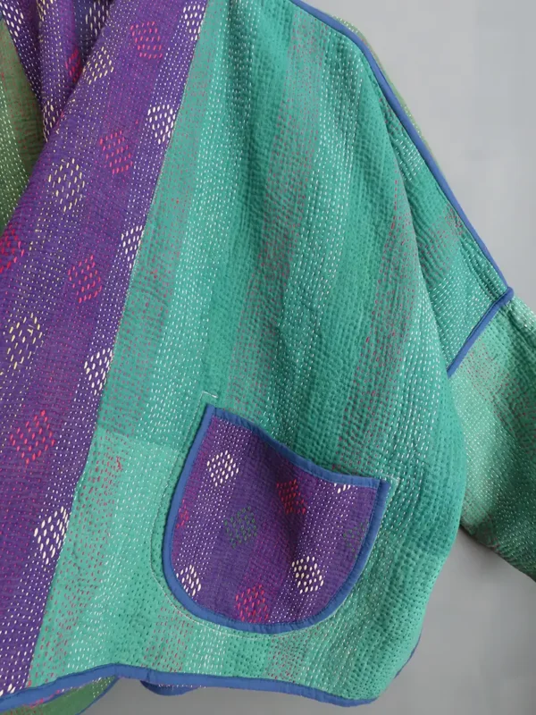 kantha fabric jacket