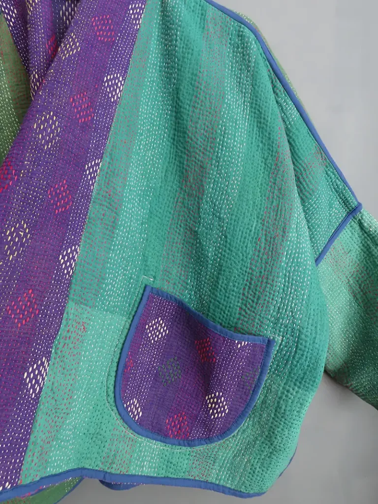 kantha fabric jacket