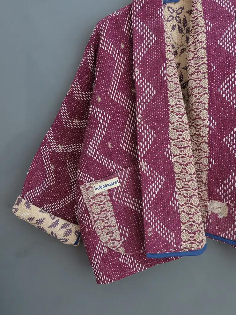 kantha fabric jacket