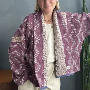 short kantha jacket