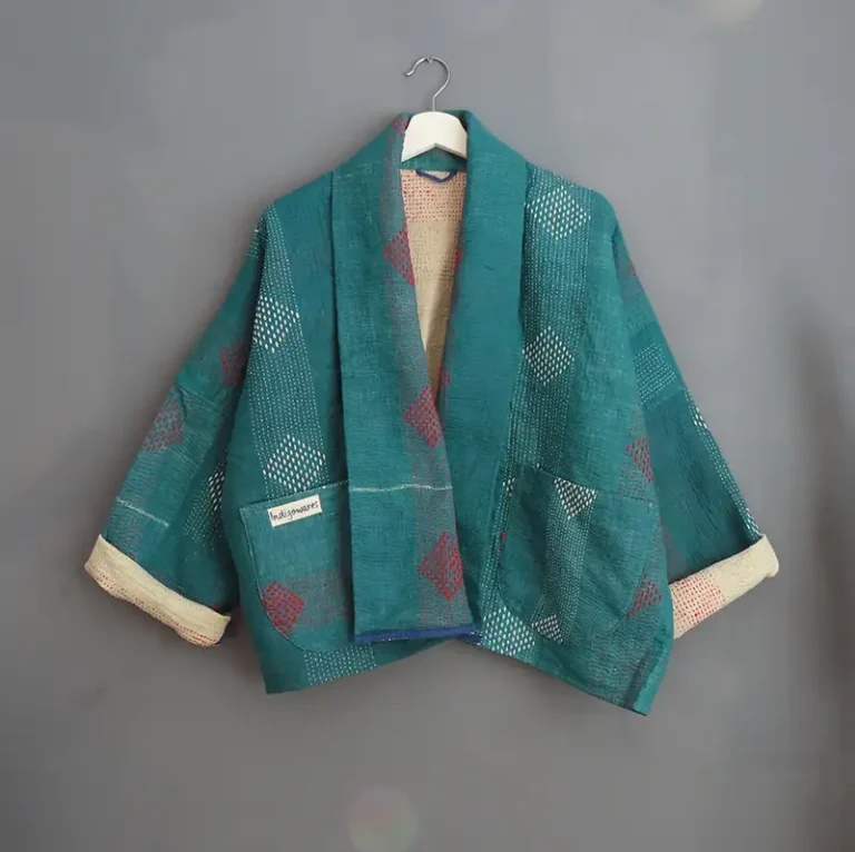 short kantha jacket