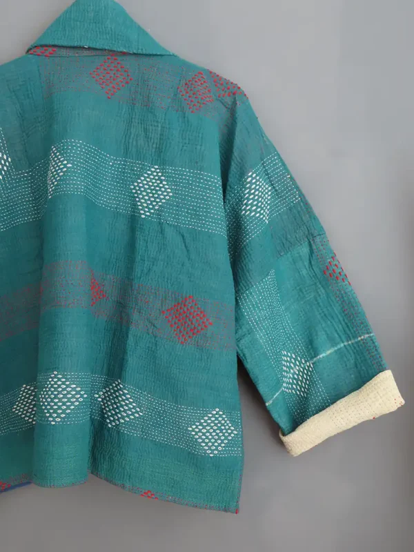 short kantha jacket