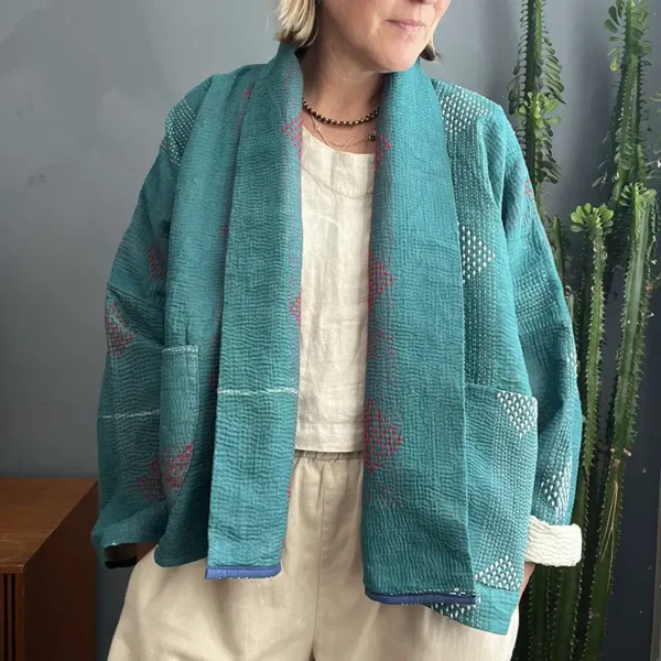 vintage kantha jacket