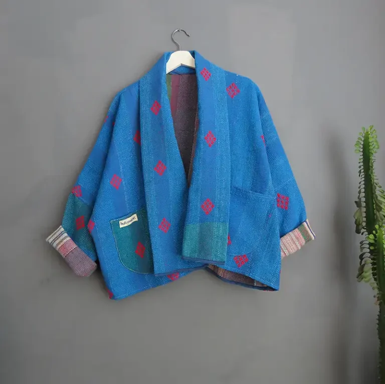 short kantha jacket