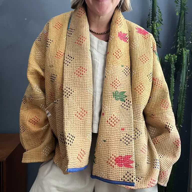 short kantha jacket