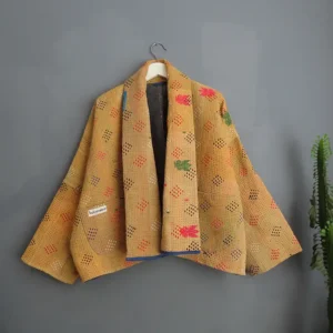 short kantha jacket