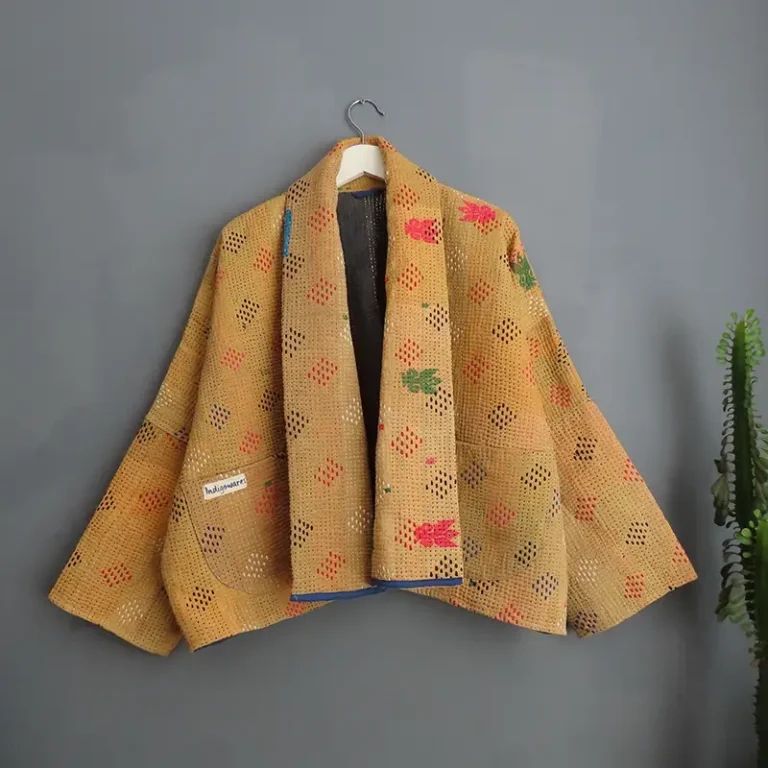 short kantha jacket