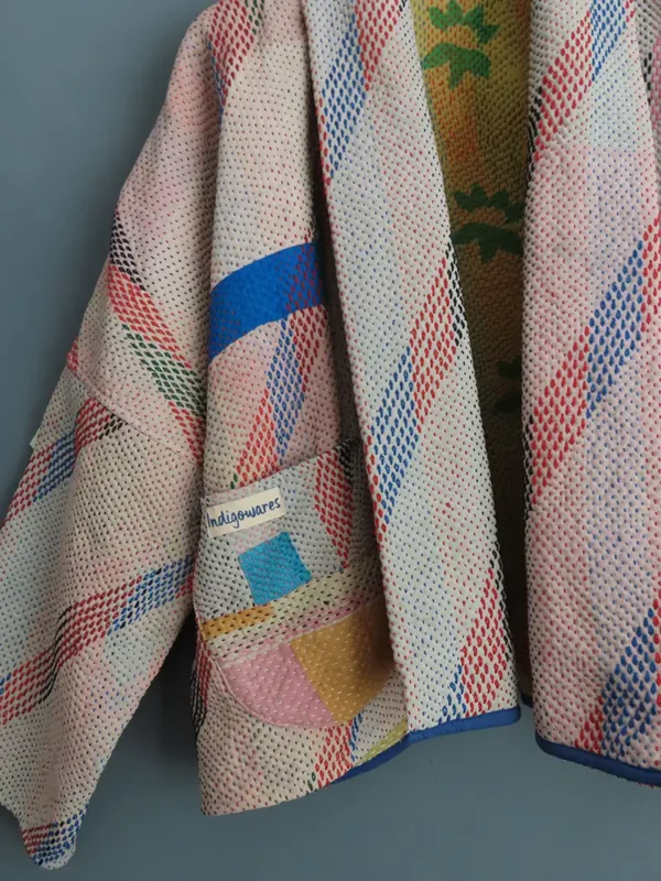 kantha fabric embroidery