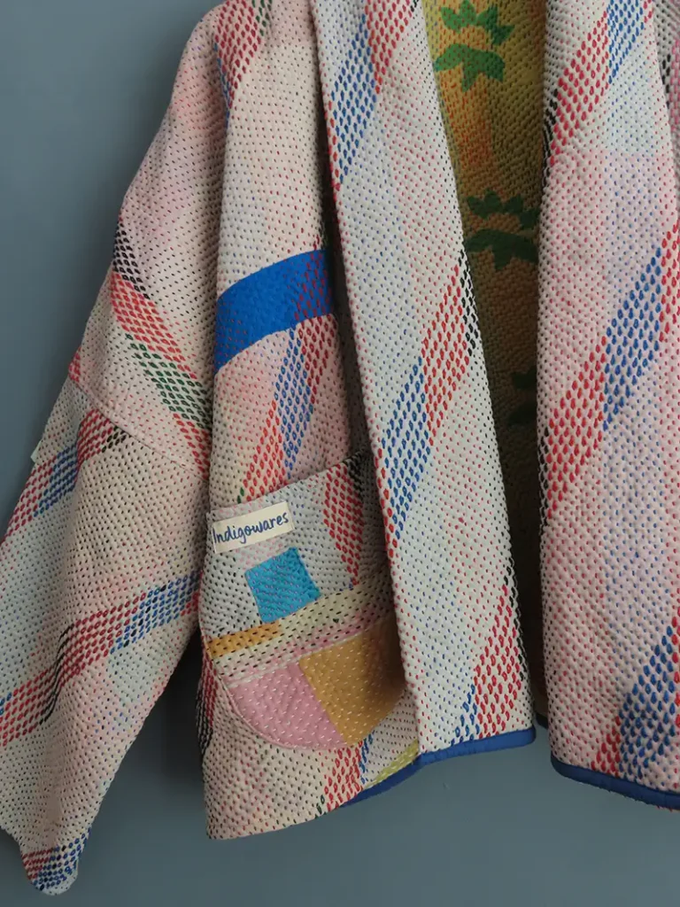 kantha fabric embroidery