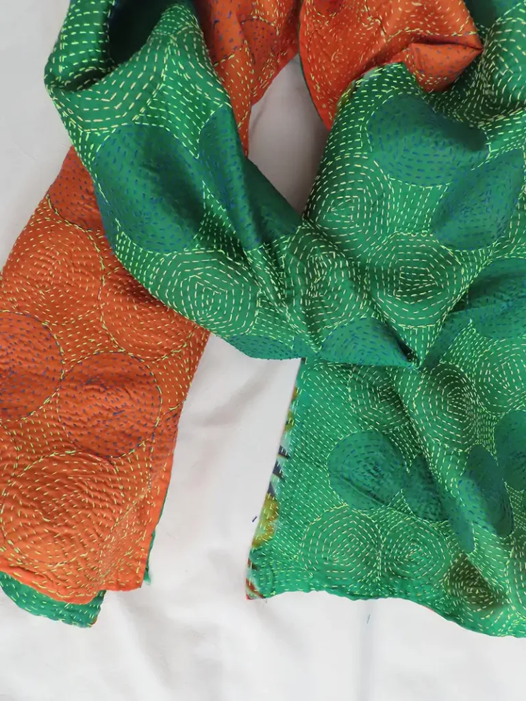 kantha fabric scarf