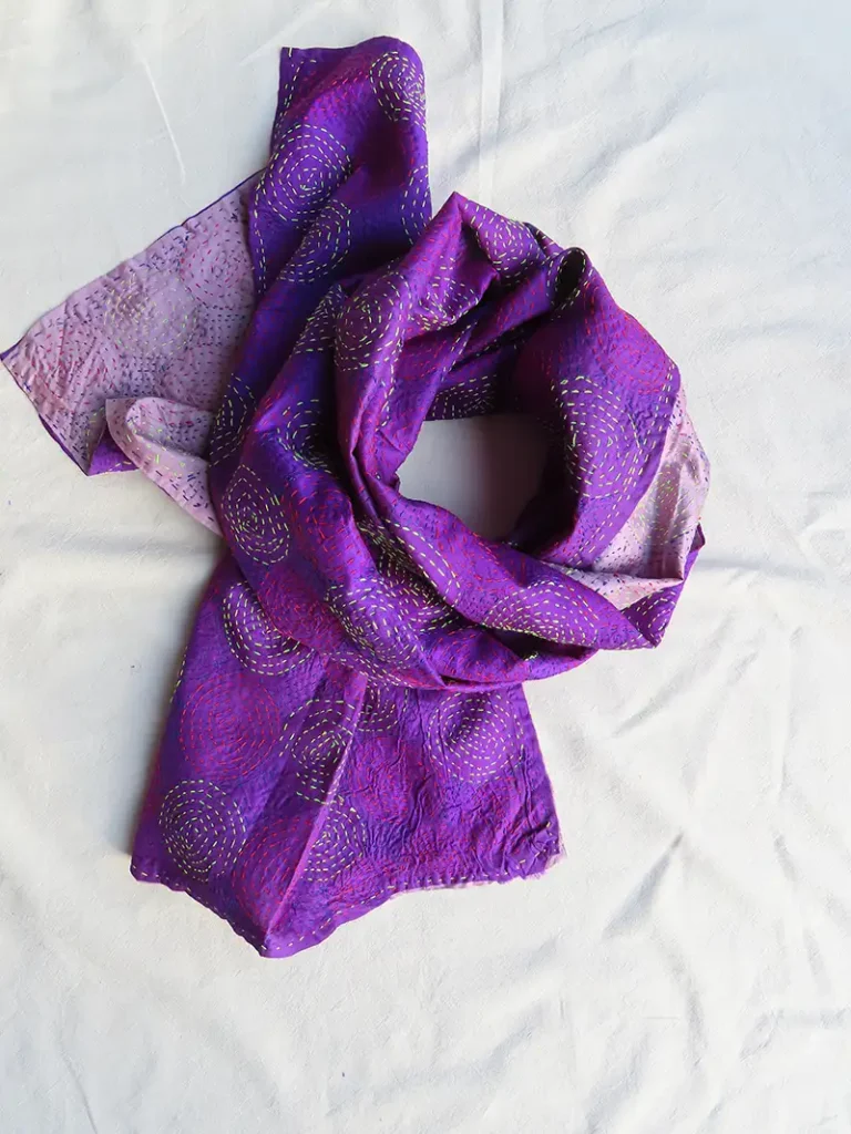 kantha fabric scarf