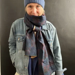kantha stitched scarf