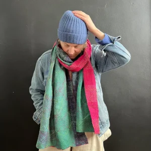kantha stitched fabric