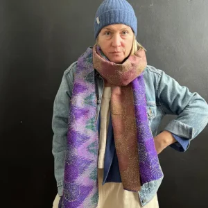 kantha stitched fabric