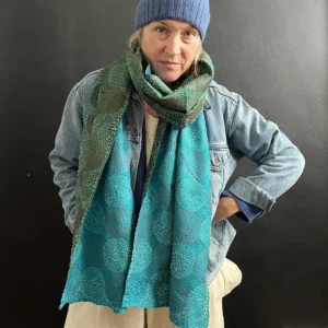 kantha stitched fabric