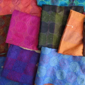 KANTHA STITCHED SCARVES