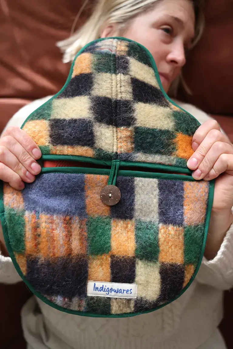 wool hot water bottle cover