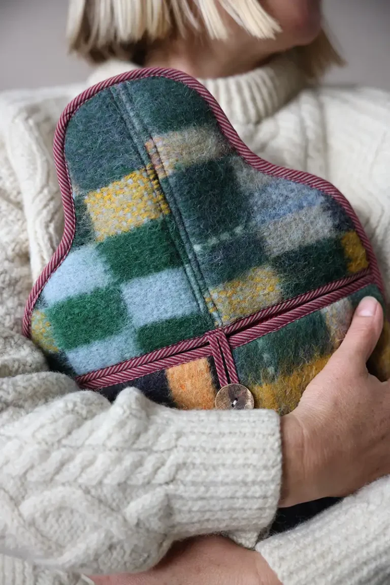 wool hot water bottle cover
