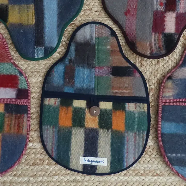 wool hot water bottle cover