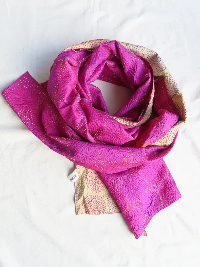 kantha fabric scarf