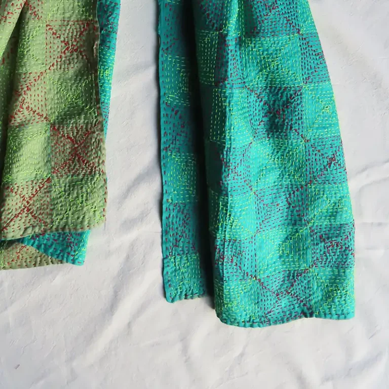 kantha stitched scarf