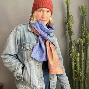 kantha fabric scarf
