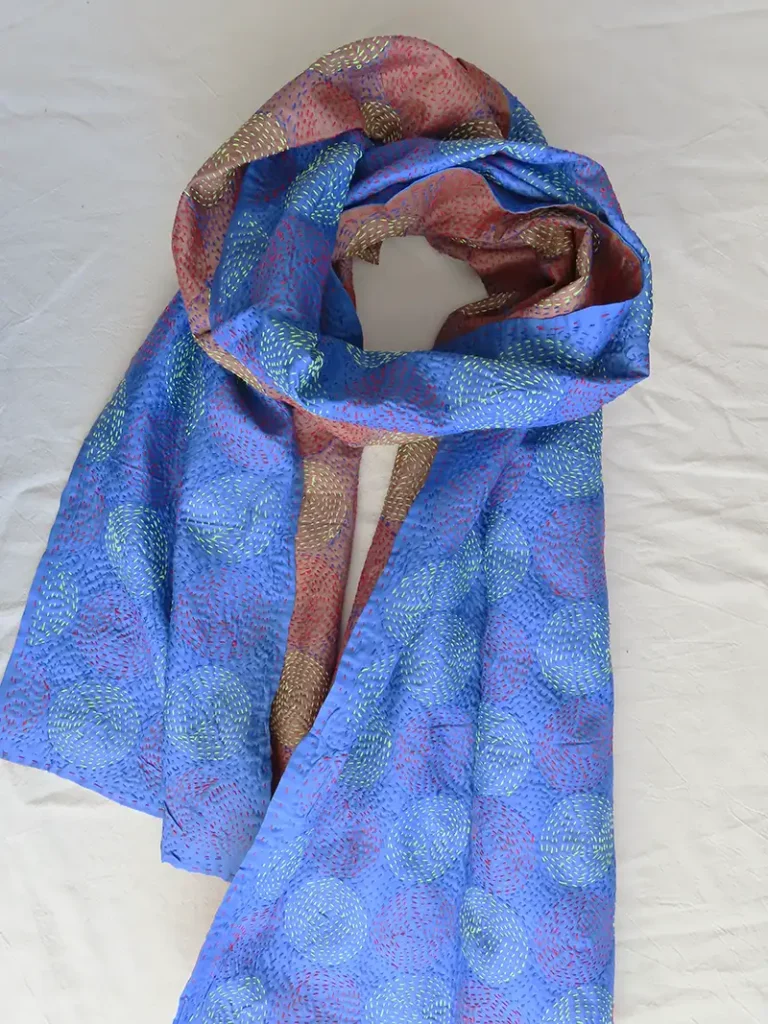 kantha fabric scarf