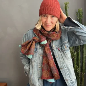 kantha fabric scarf