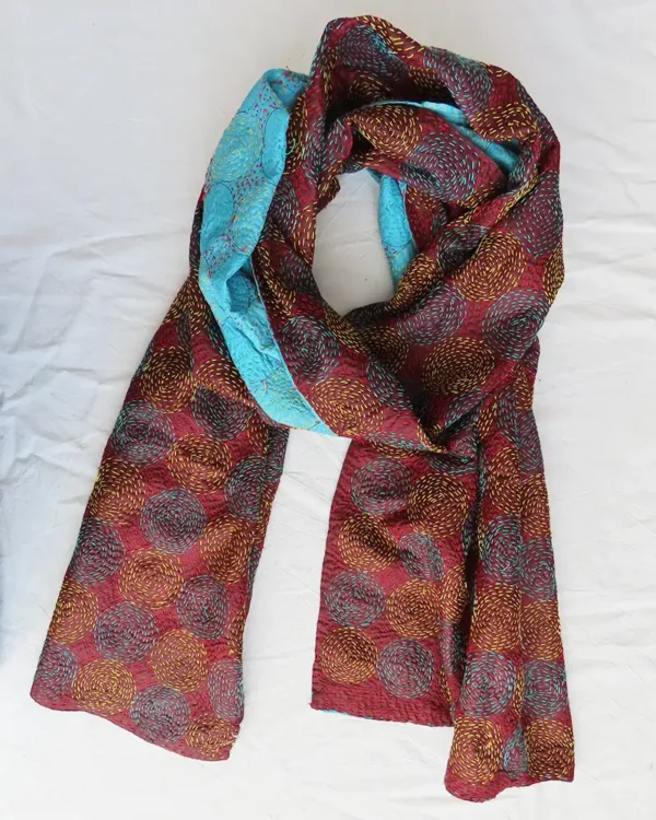 kantha fabric scarf