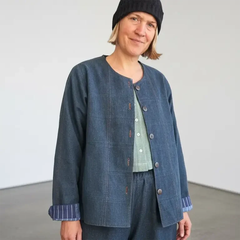 denim patchwork jacket