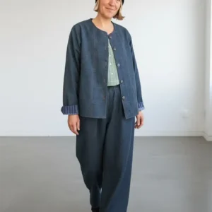 denim patchwork jacket