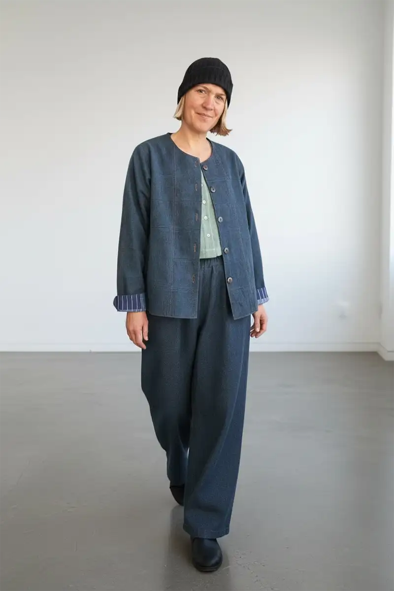 denim patchwork jacket