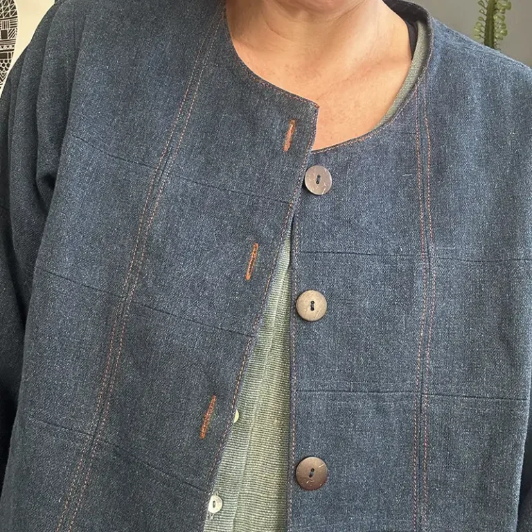 denim patchwork jacket