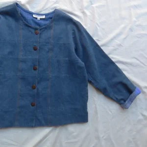denim patchwork jacket