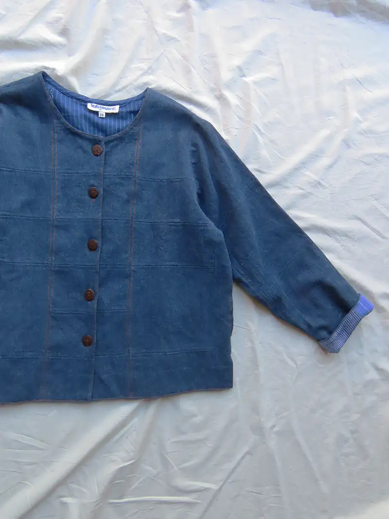 denim patchwork jacket